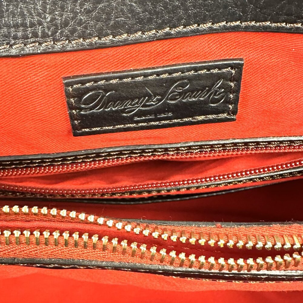 Dooney & Bourke Black Florentine Leather Perry Satchel NWT - Picture 3 of 10